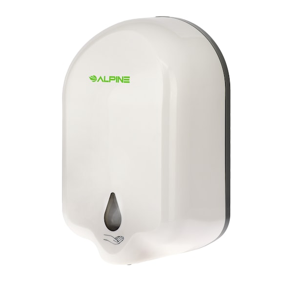 Alpine Industries Automatic Gel Hand Sanitizer/Soap Dispenser, 1100mL, White 431-L - main